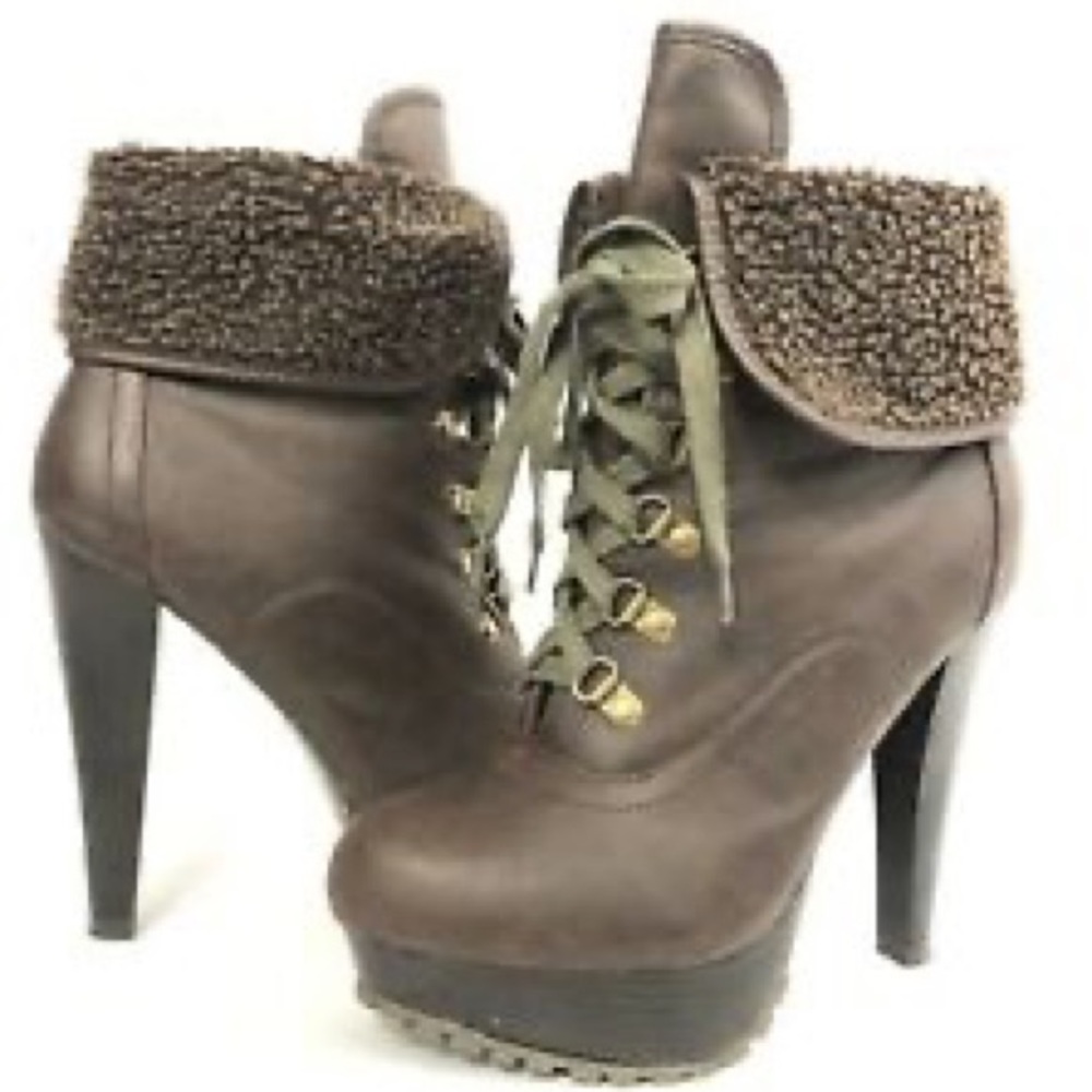 Charlotte Russe Brown Booties